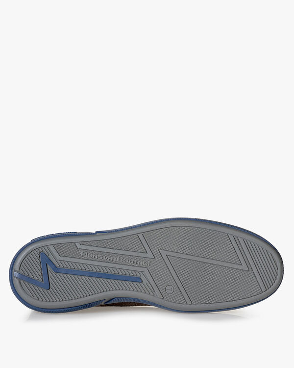 Veterboot geprint leer bruin