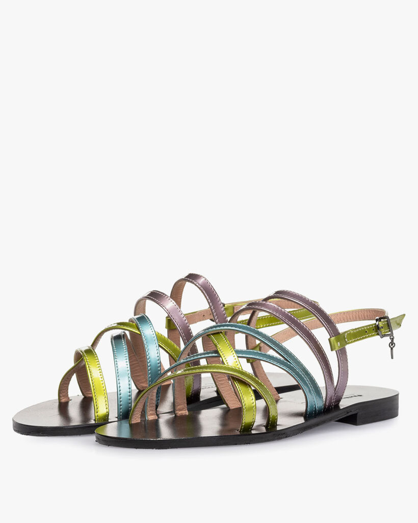 Sandaal lakleer groen