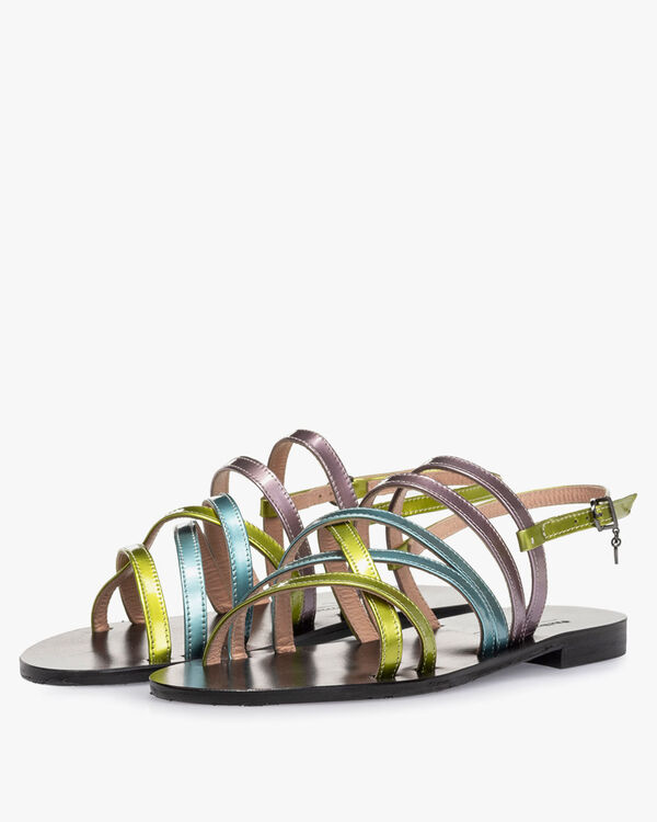 Sandaal lakleer groen