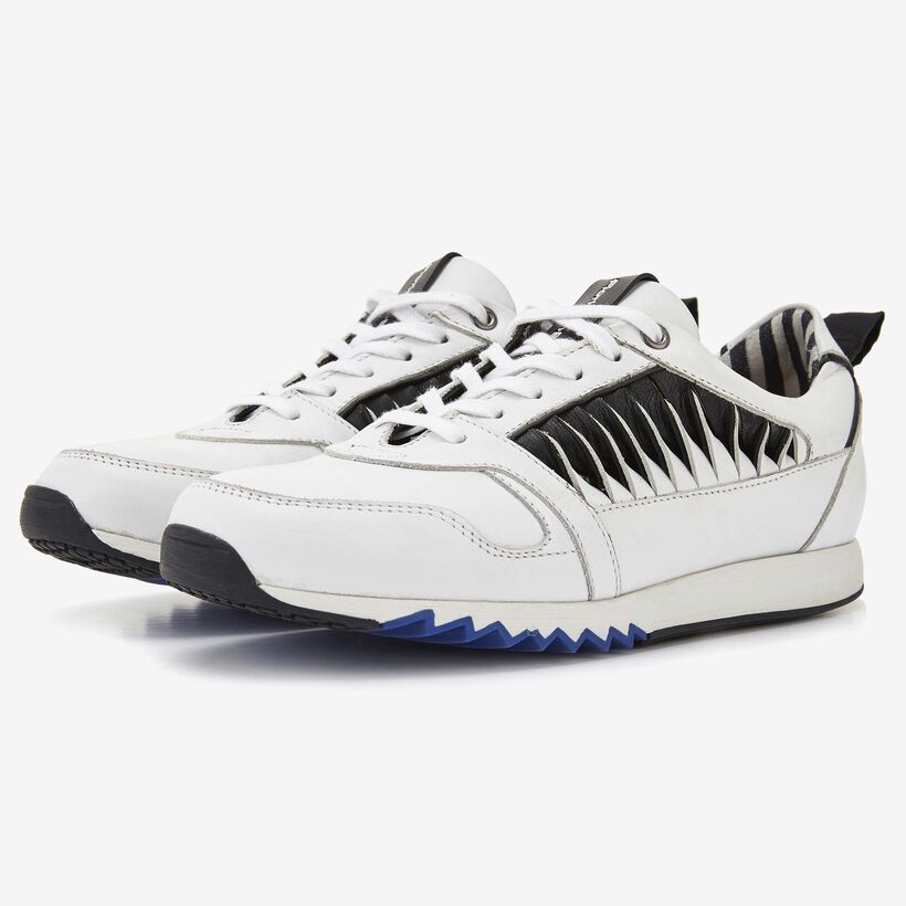 Floris van Bommel witte leren dames sneaker