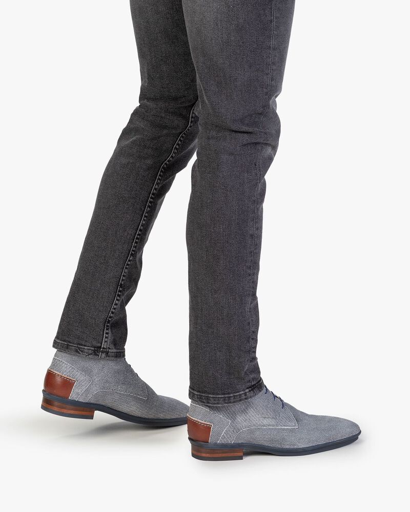 Boot geprint su&egrave;de zwart/wit