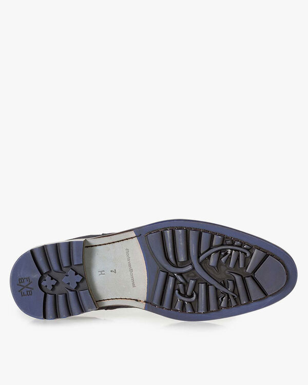 Blauwe su&egrave;de chelsea boot