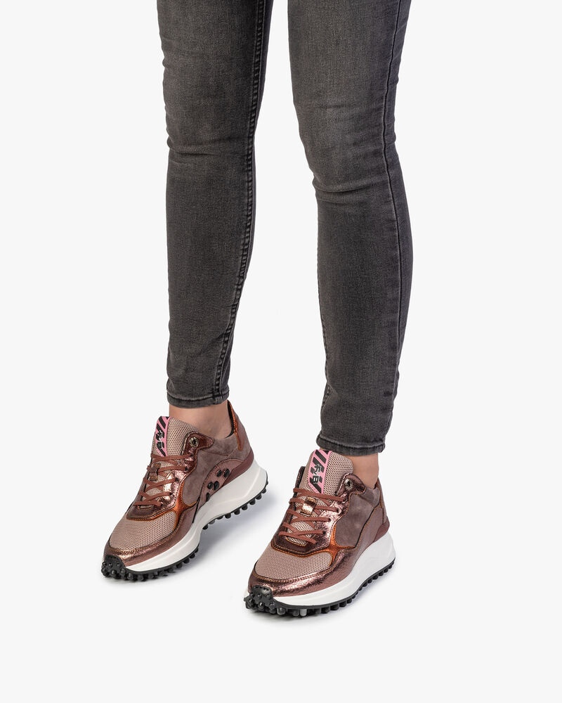 Noppi sneaker roze leer