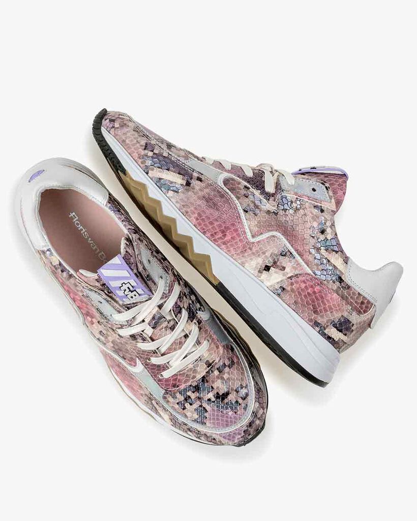 Nineti geprint leer roze