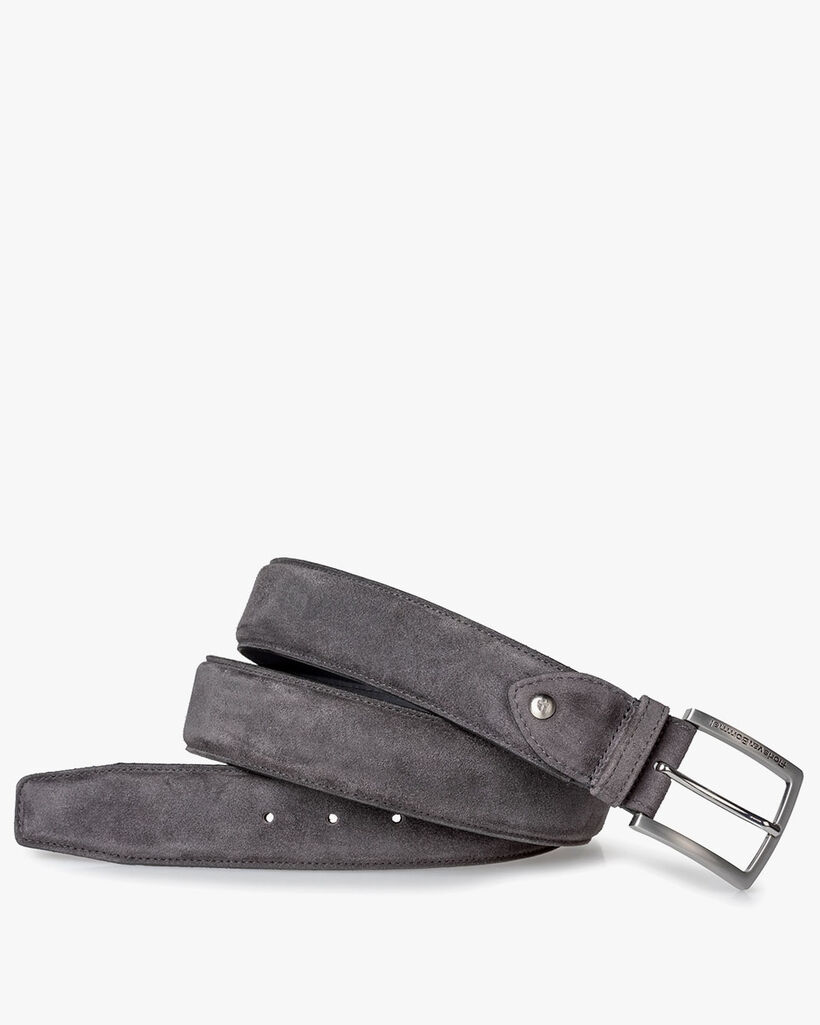 Belt suede dark grey