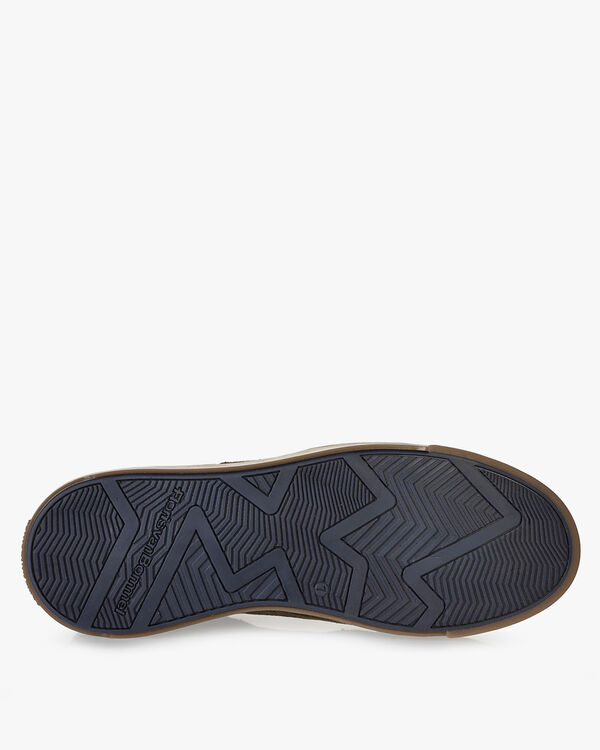 Sneaker su&egrave;de donkergroen