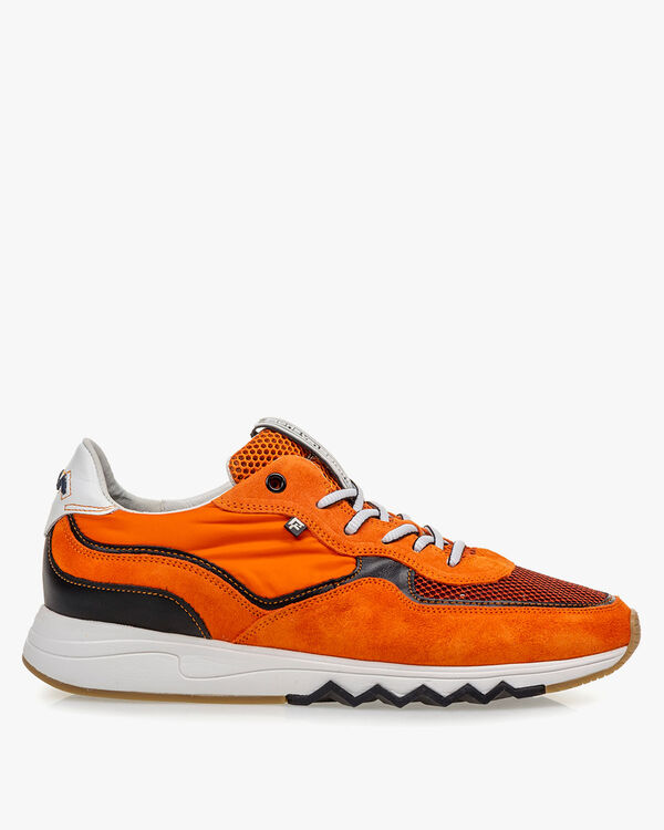 Nineti orange suede leather