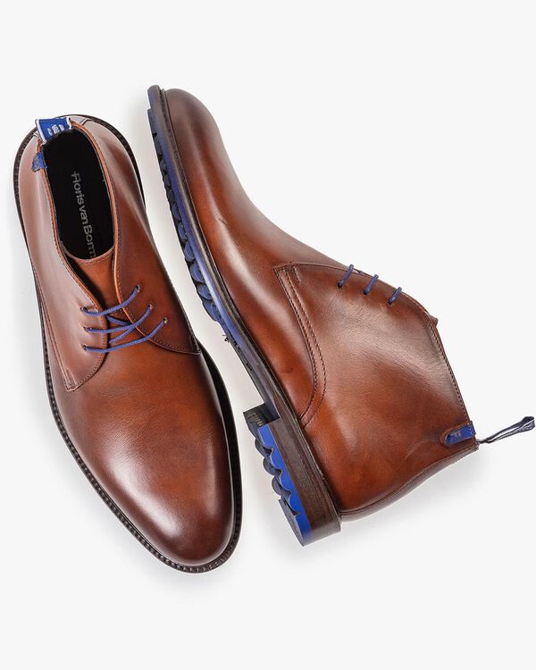 Veterboot kalfsleer cognac