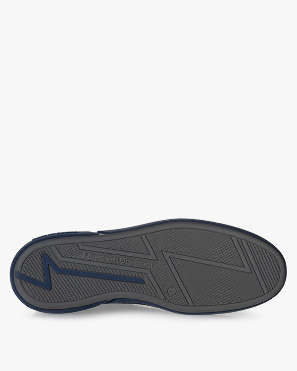 Sneaker geprint leer blauw