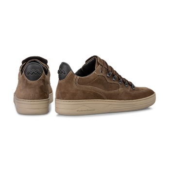 Sneaker su&egrave;de beige