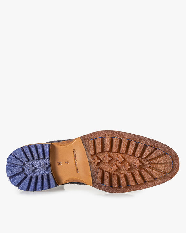 Boot blauw met gespsluiting