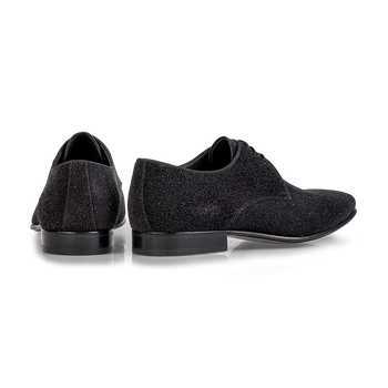 Lace shoe suede black