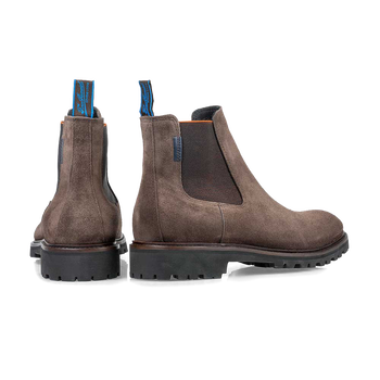 Chelsea boot su&egrave;de taupe