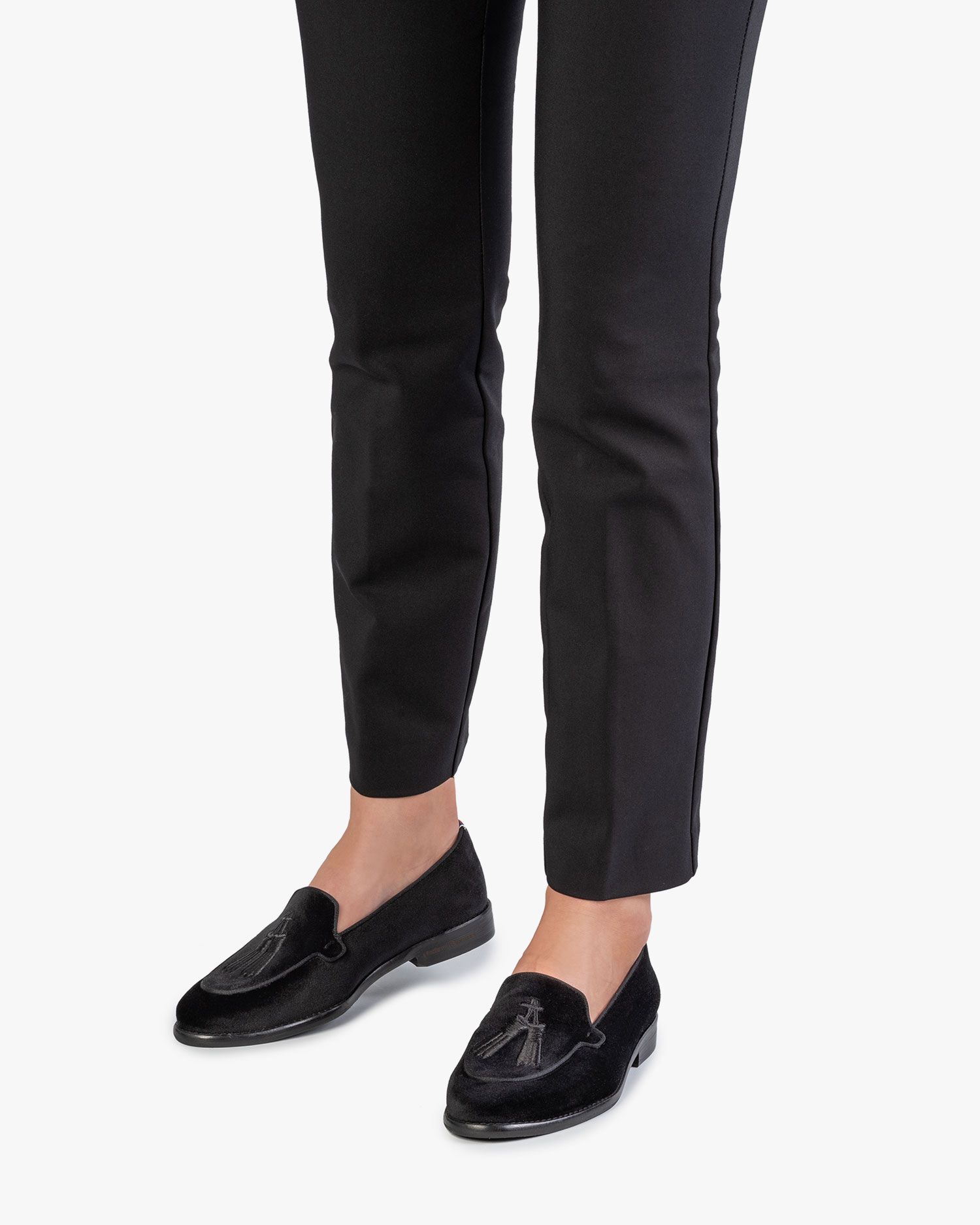 Zwarte kalfsleren dames loafer SFW-40010-10-01 | Floris van Bommel Women®