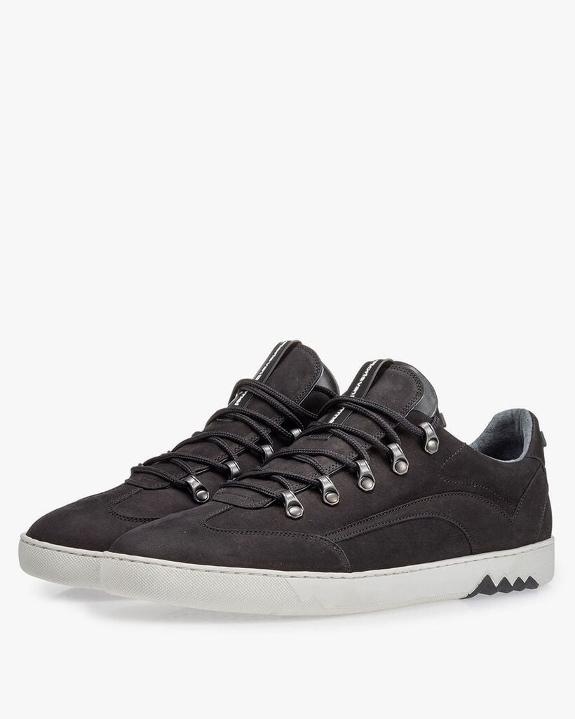 Sneaker nubuck zwart
