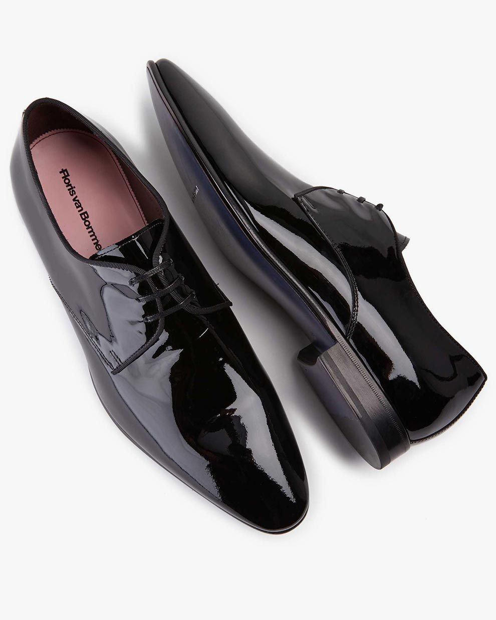 Veterschoen lakleer zwart SFM-30060-10-01 | Floris van Bommel®
