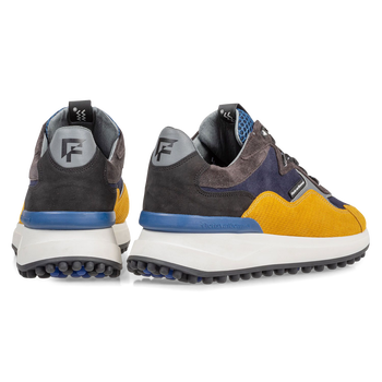 Noppi sneaker blauw/geel