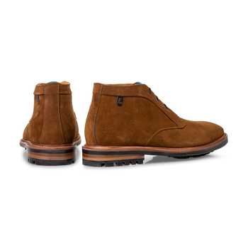 Veterboot su&egrave;de cognac