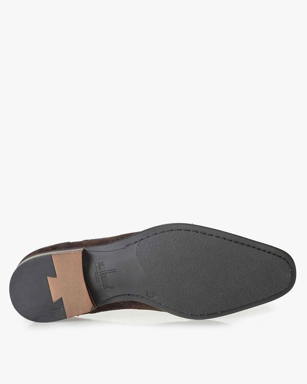 Bruine kalfssu&egrave;de brogue