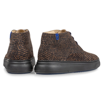 Boot zigzagprint bruin