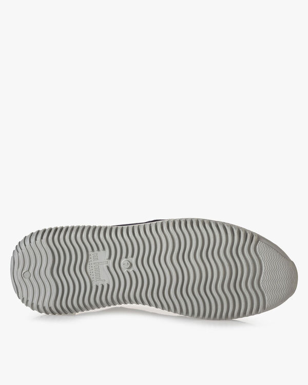 Blauwe su&egrave;de sneaker