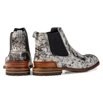 Chelsea boot pony style off-white