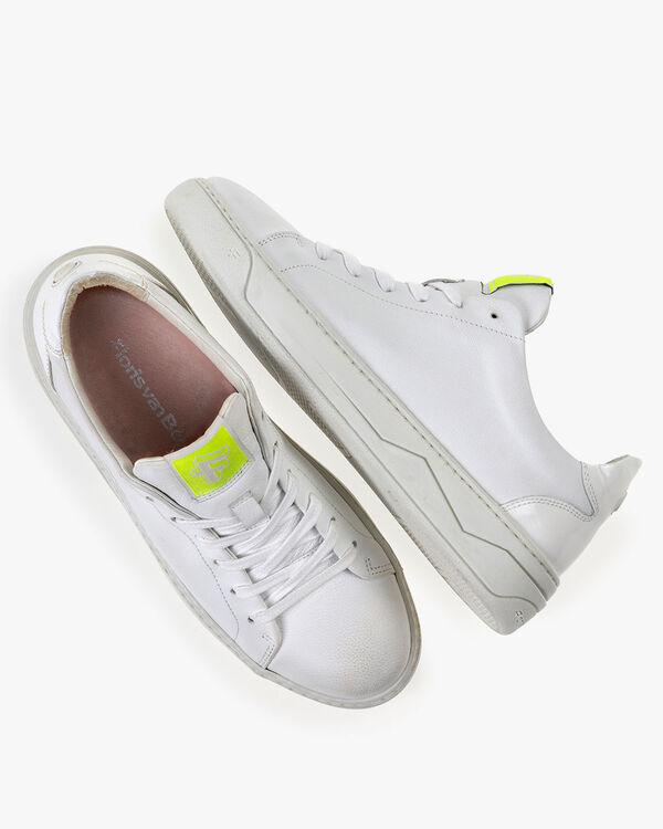 Sneaker geprint leer wit