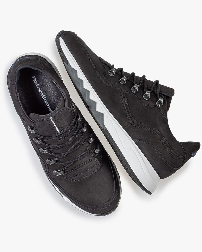 Sneaker zwart nubuck