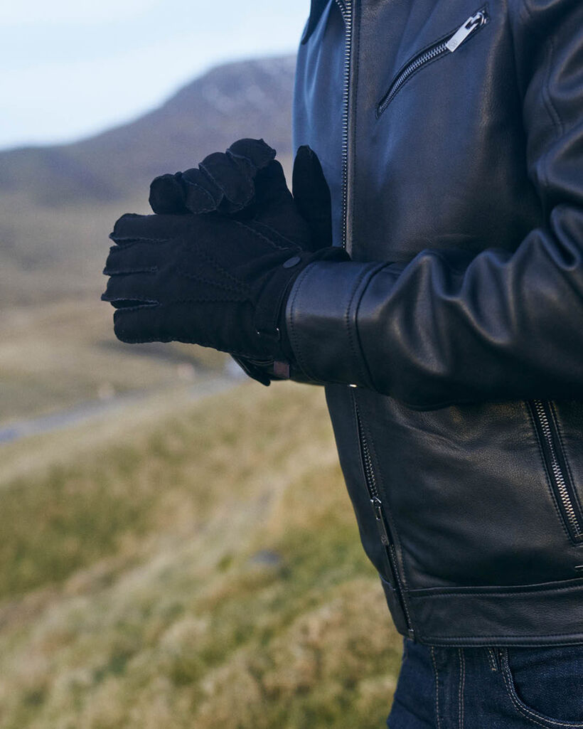 Gloves suede black