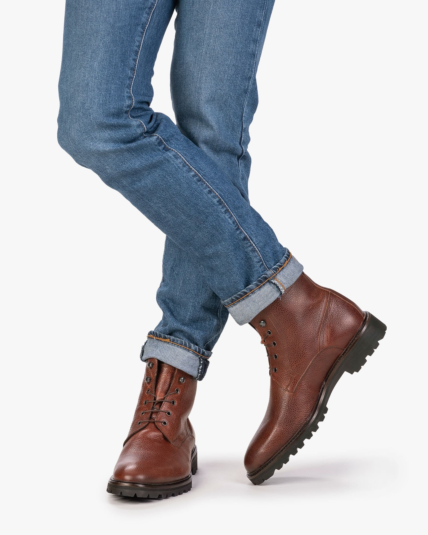 Boot cognac heren Sturdi 07.04 | Floris van Bommel Official®