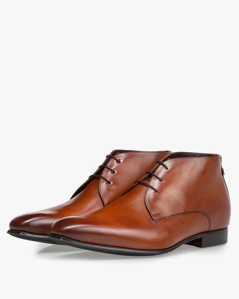 Veterboot kalfsleer cognac
