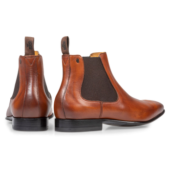 Kalfsleren chelsea boot cognac