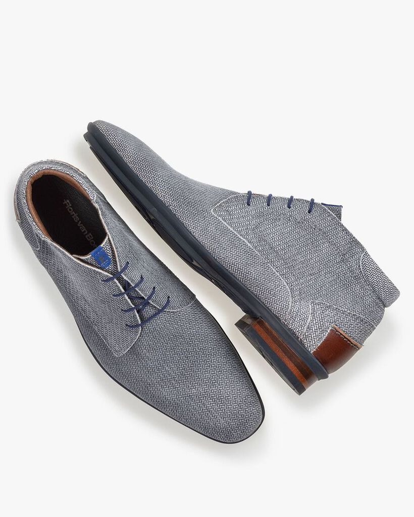 Boot geprint su&egrave;de zwart/wit