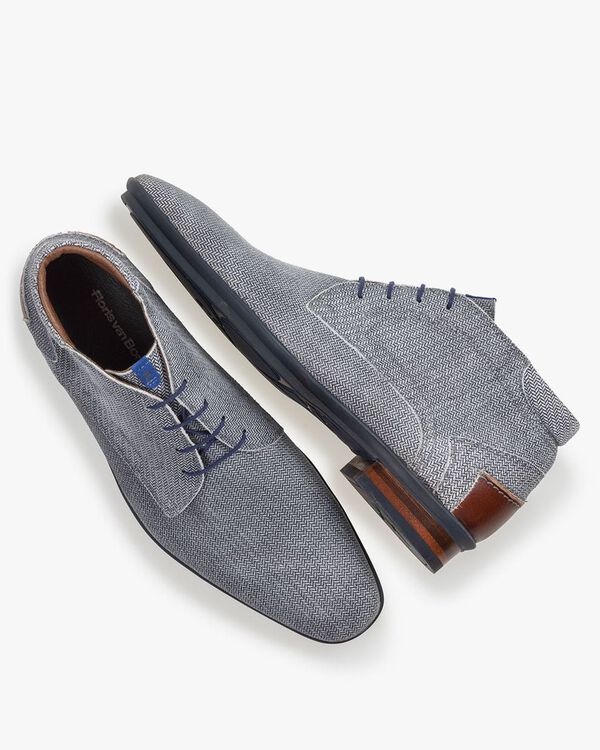 Boot geprint su&egrave;de zwart/wit