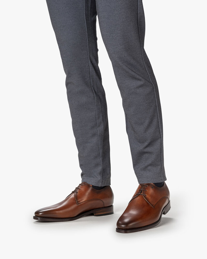 Veterschoen kalfsleer cognac