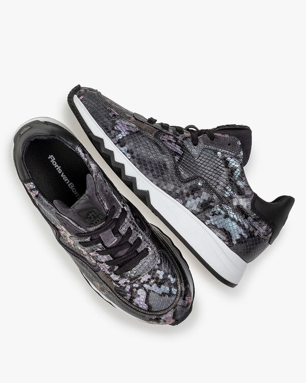 Nineti reptile print dark grey