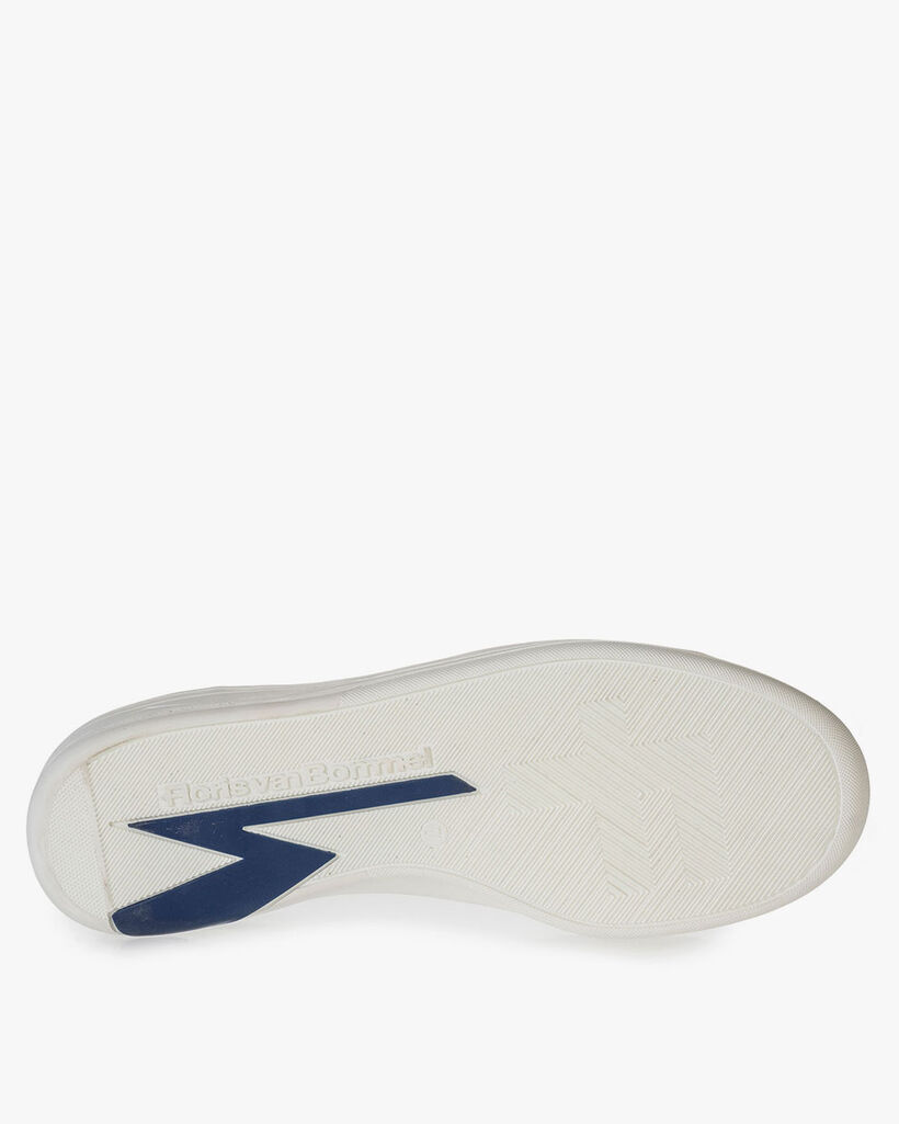 Witte kalfsleren sneaker