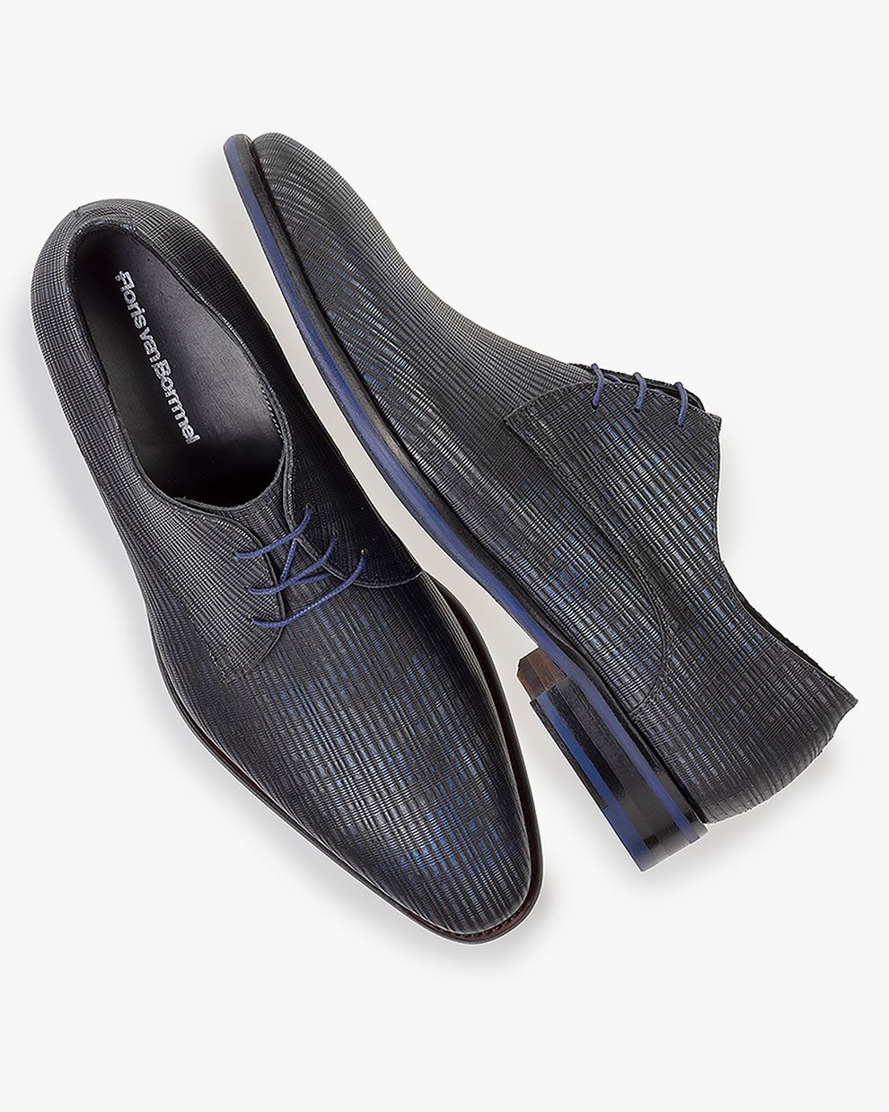 Lace up shoes men De Netter 16.01 Dark grey Floris van Bommel