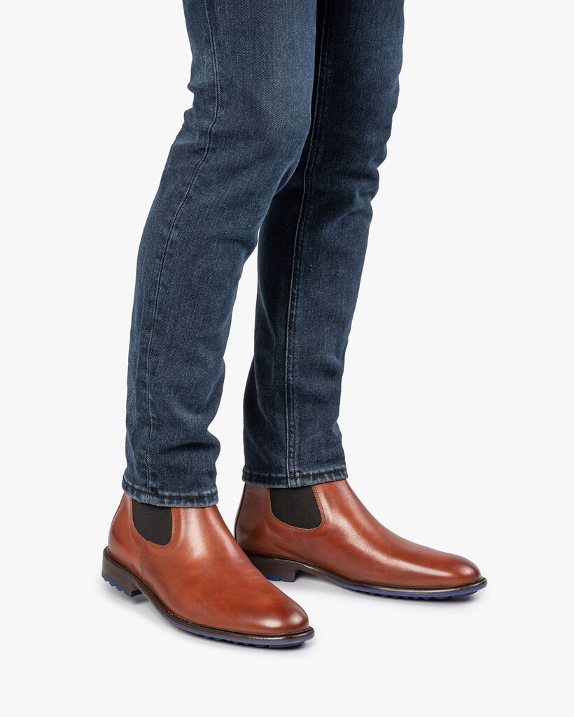Chelsea boot kalfsleer cognac