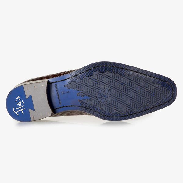Bruine kalfsleren veterschoen