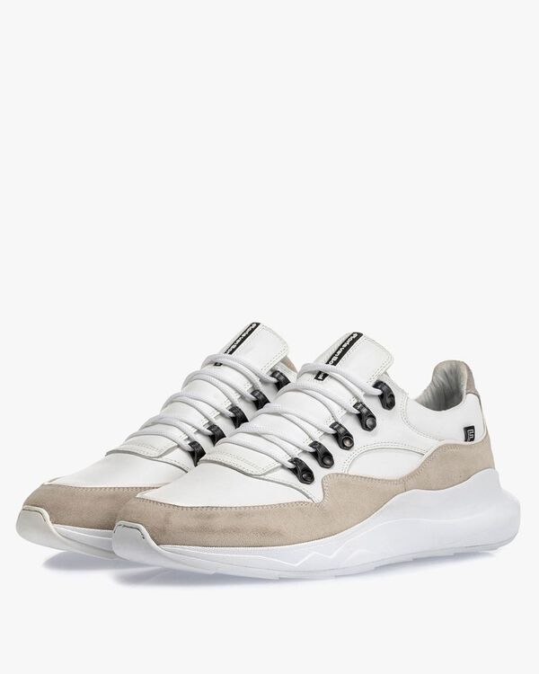 Bulki sneaker wit leer