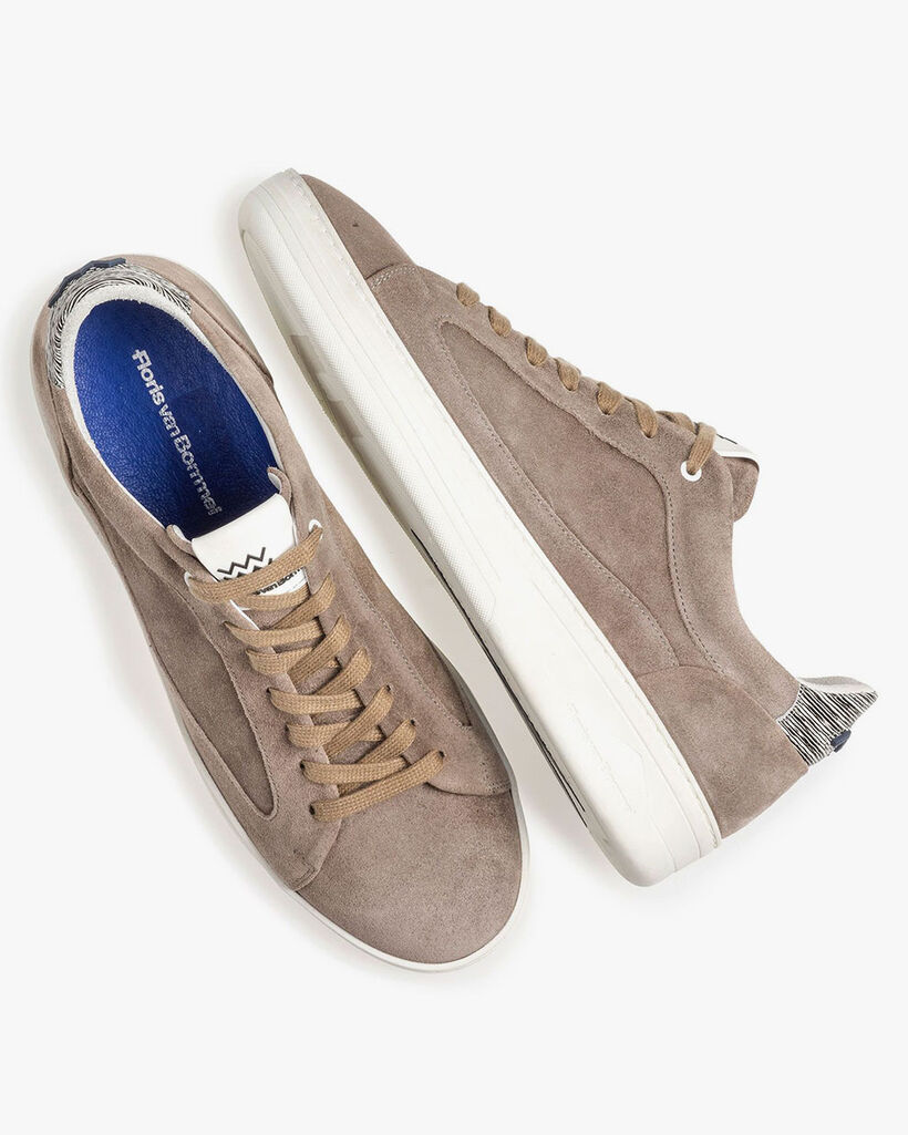 Su&egrave;de sneaker taupe