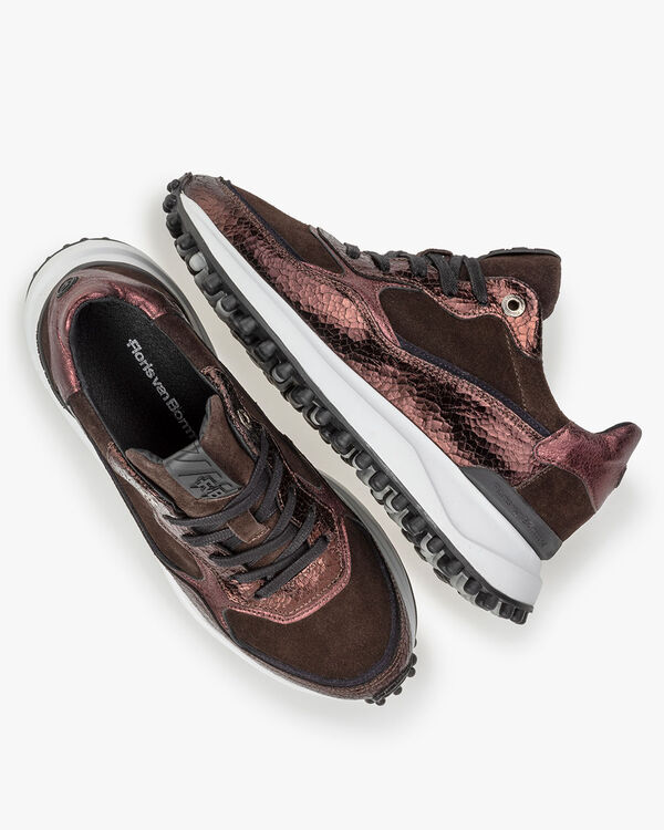 Noppi leather dark brown