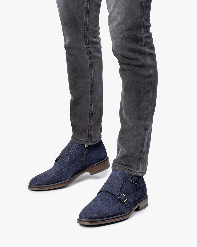 Boot met gespsluiting blauw