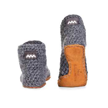 Kingdom of Wow home slippers dark grey