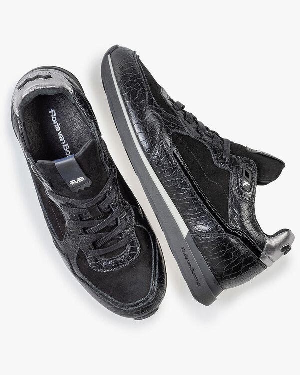 Sneaker black leather