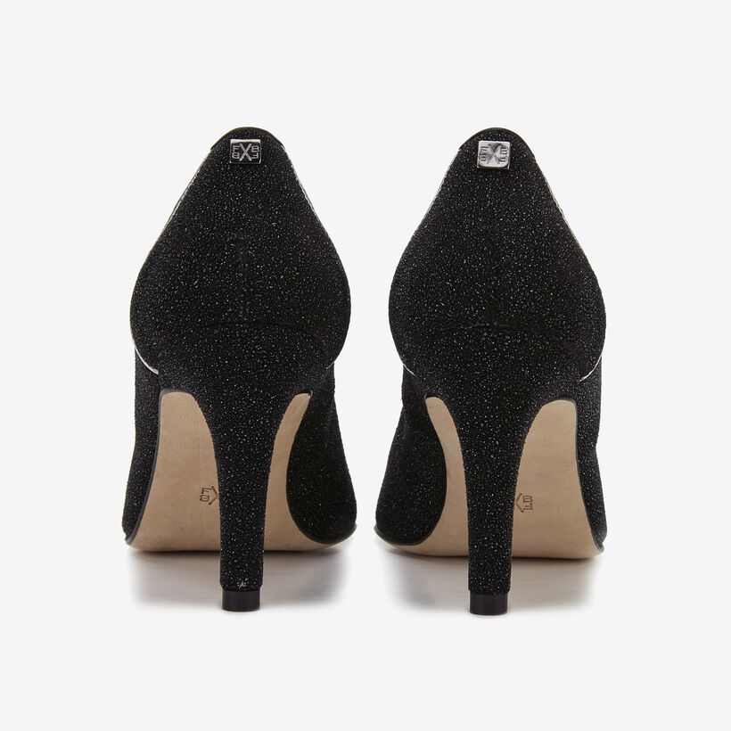 Floris van Bommel zwarte sparkle damespump