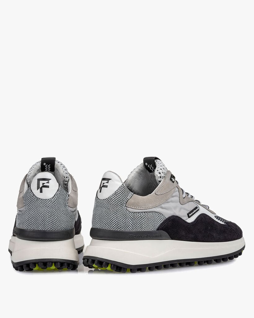 Noppi sneaker su&egrave;de lichtgrijs