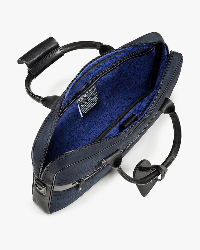 Office sleeve textile blue