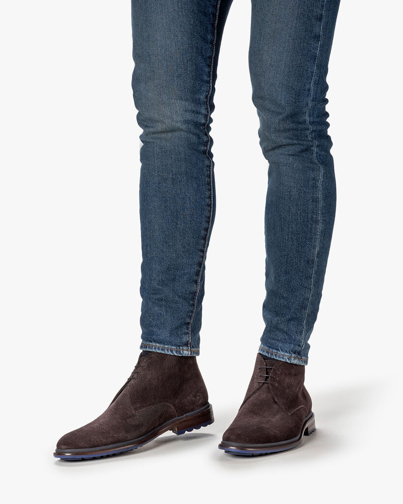 Veterboot su&egrave;de donkerbruin